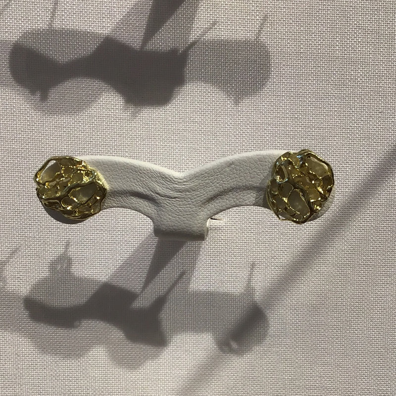 Gold Sea Fan Stud Earring
