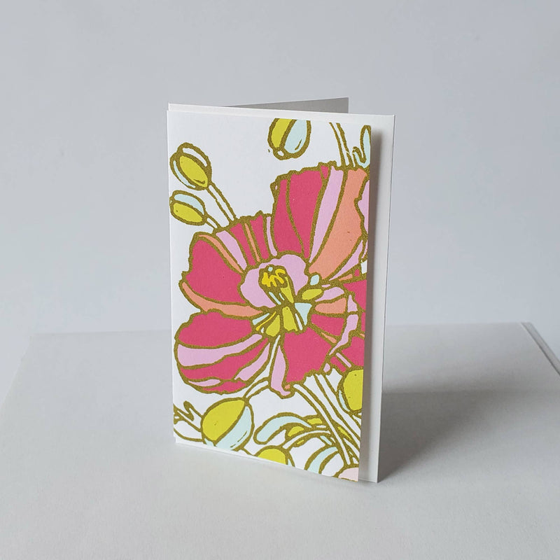 Small Poppy Floral Gift Enclosures for Gift Tags