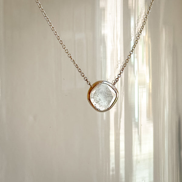 Moonlight Diamond Slice Necklace