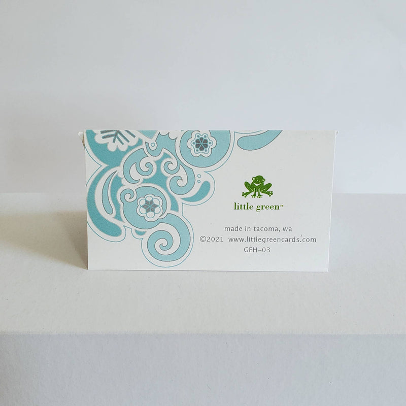 Snowflake Holiday Greeting Card Gift Enclosure Gift Tag