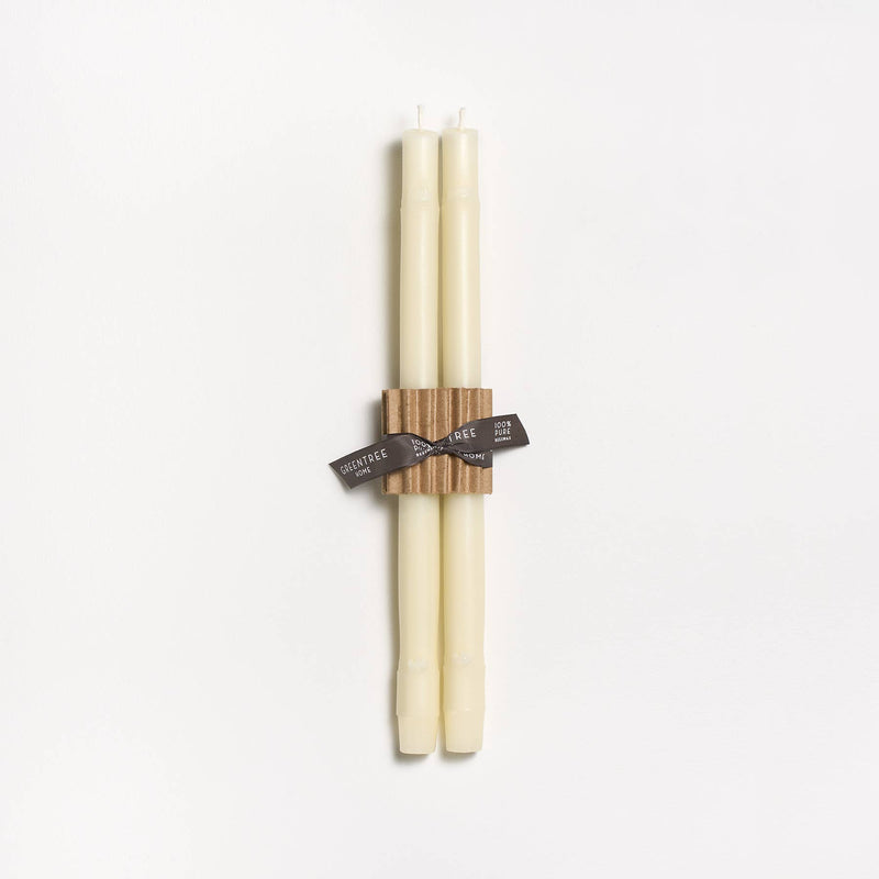 12" Bamboo Taper Candles