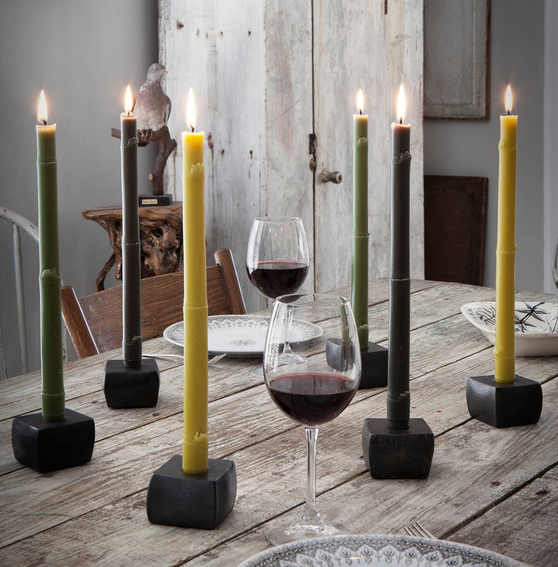 12" Bamboo Taper Candles