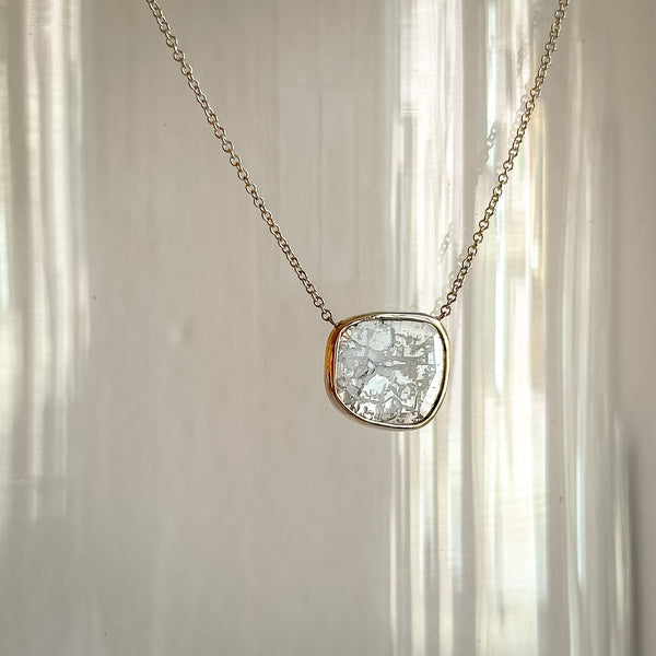 Water’s Surface Diamond Slice Necklace