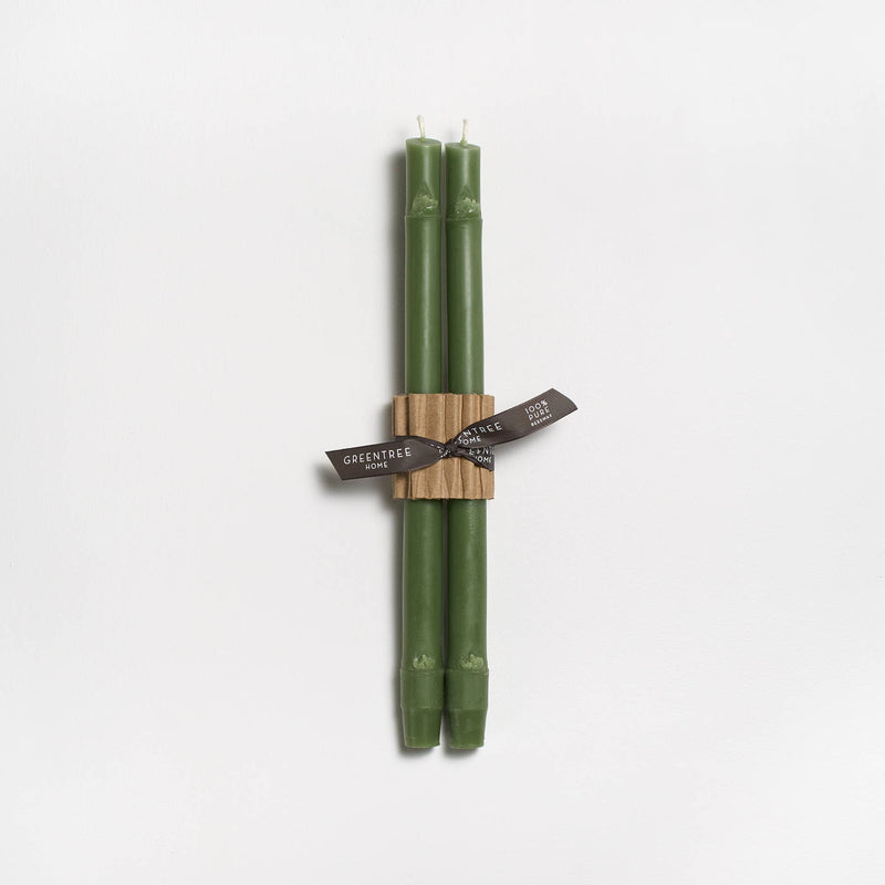 12" Bamboo Taper Candles