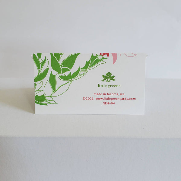 Cactus Christmas Greeting Card Gift Enclosure Gift Tag