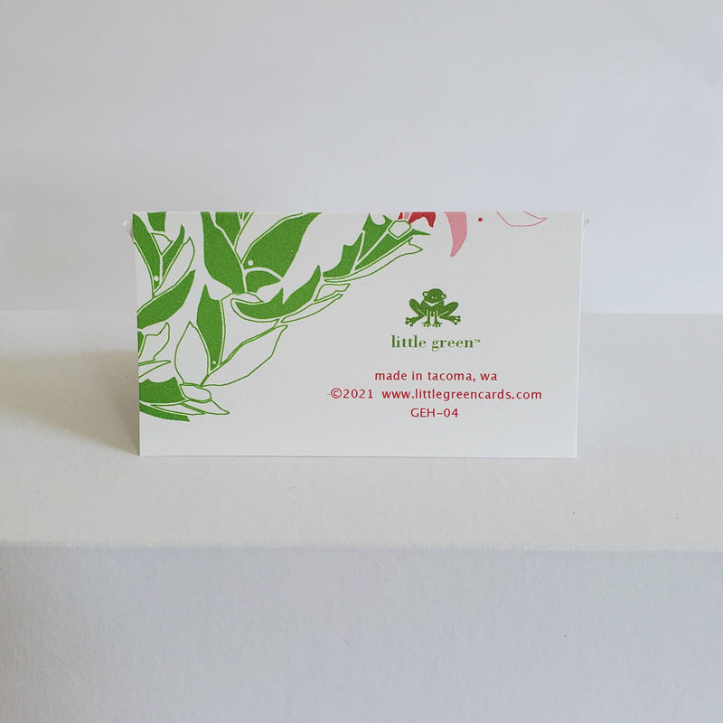Cactus Christmas Greeting Card Gift Enclosure Gift Tag
