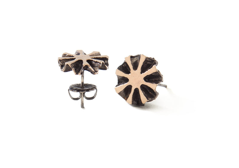 Warm Pinecone Sun Studs