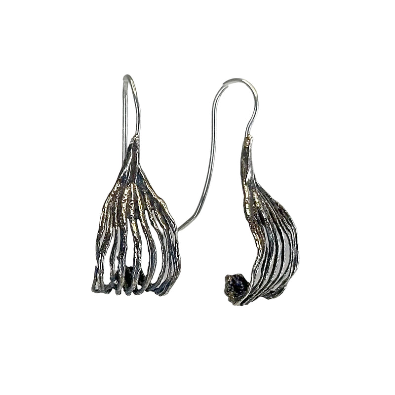 Bright Pinion Single Petal French Hook Earrings