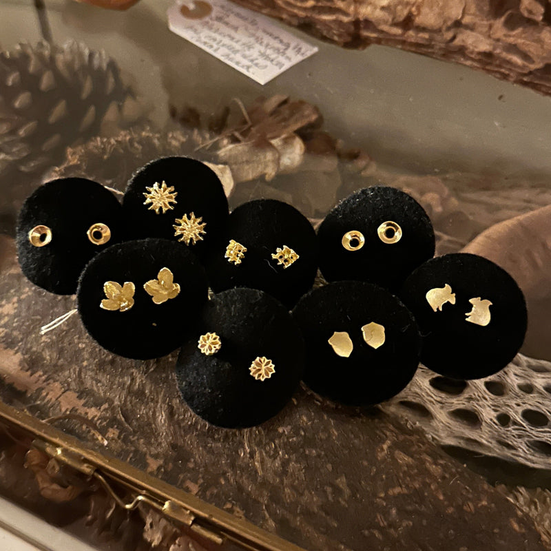 Gold Stud Earrings