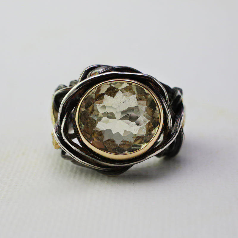 Honey Bee Tourmaline Bramble Ring