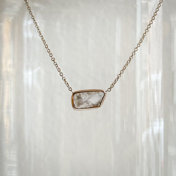 Bricklayer Diamond Slice Necklace