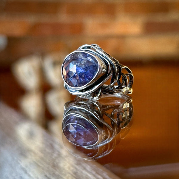 Lavender Tanzanite Bramble Ring