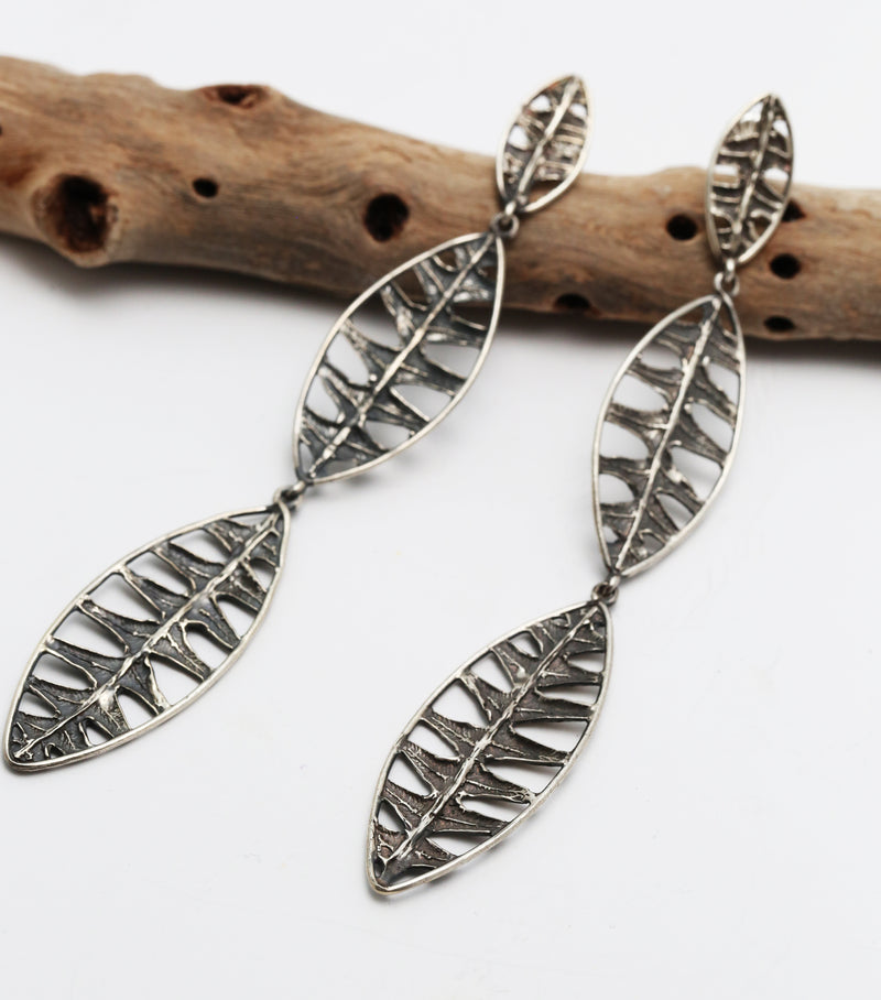 Patina Lopez Fern Chandelier Earrings