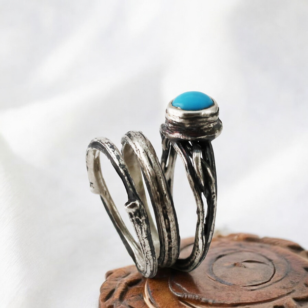 Patina Silver Turquoise Stack