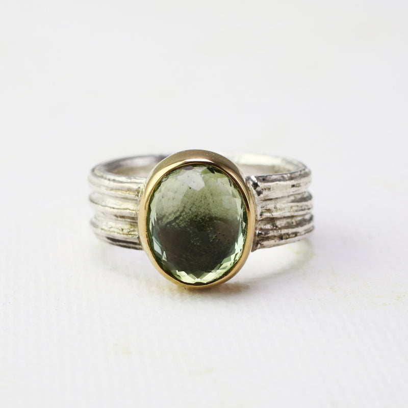 Spring Green Tourmaline Ring