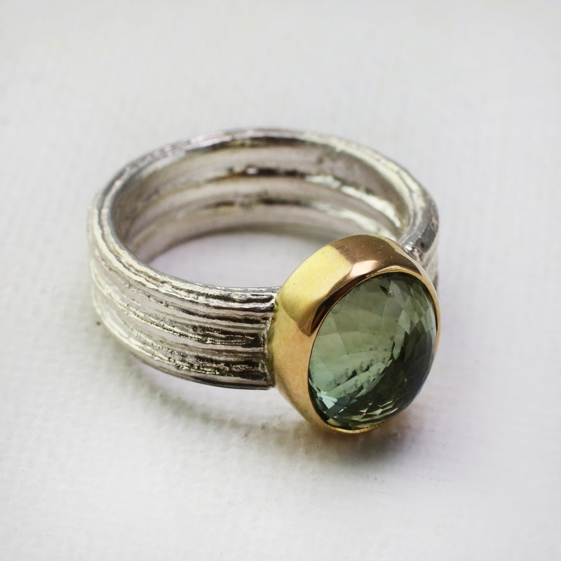 Spring Green Tourmaline Ring