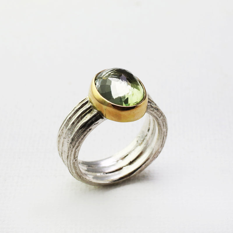 Spring Green Tourmaline Ring