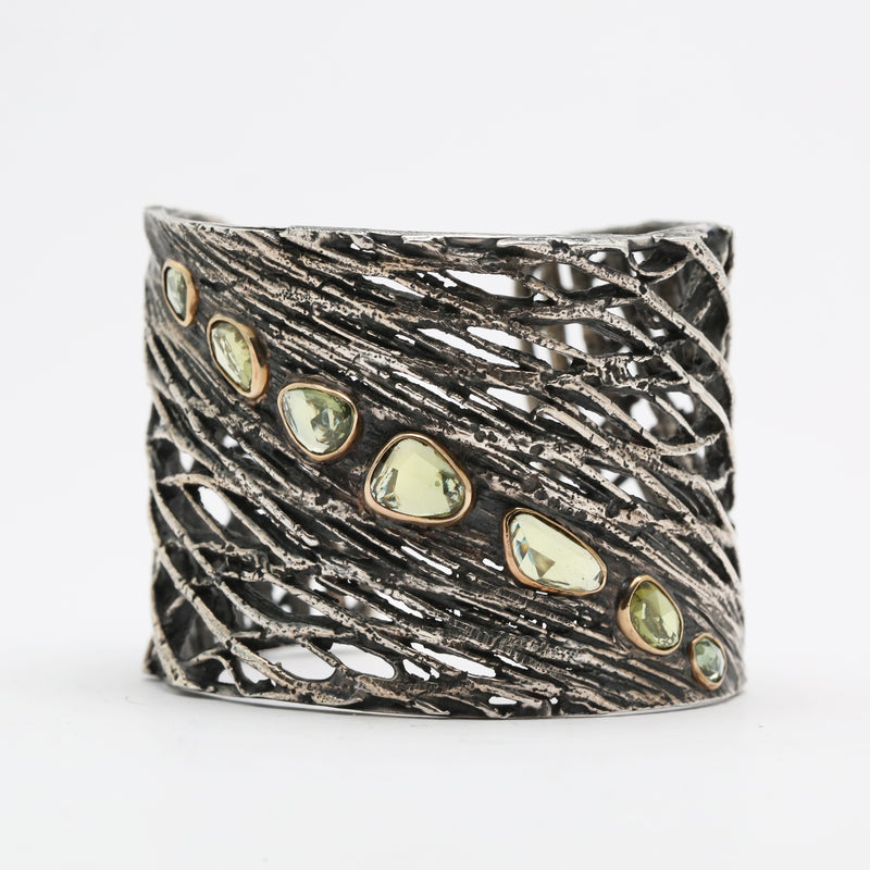 Spring Sapphire Palm Cuff