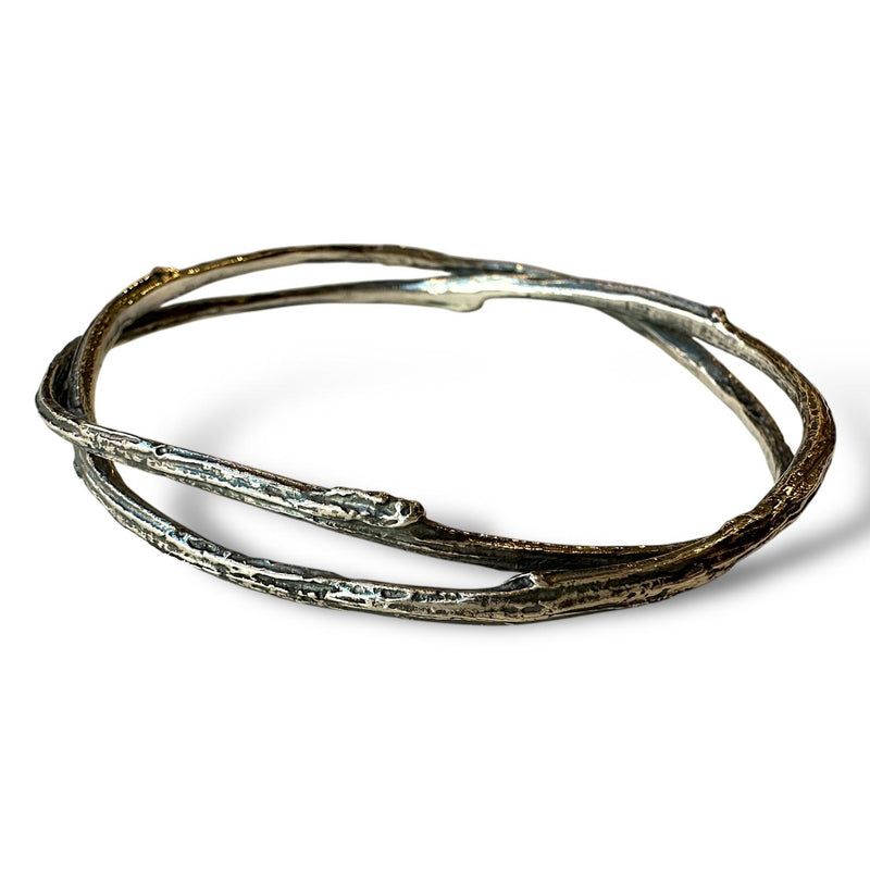 Warm Peony Double Bangle