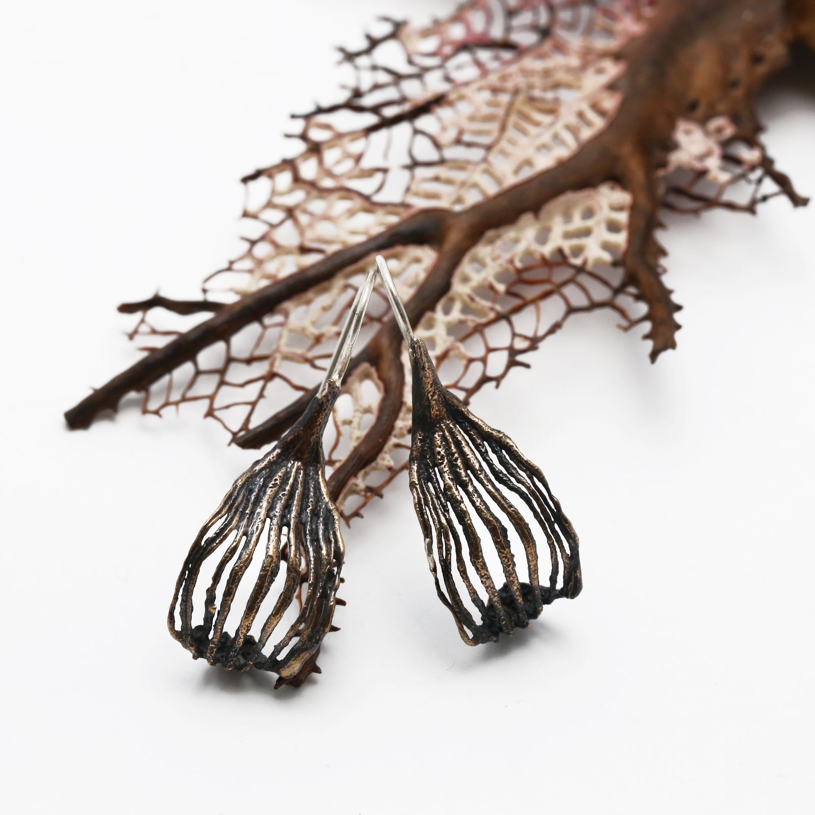 Warm Pinion Single Petal French Hook Earrings – Merzatta