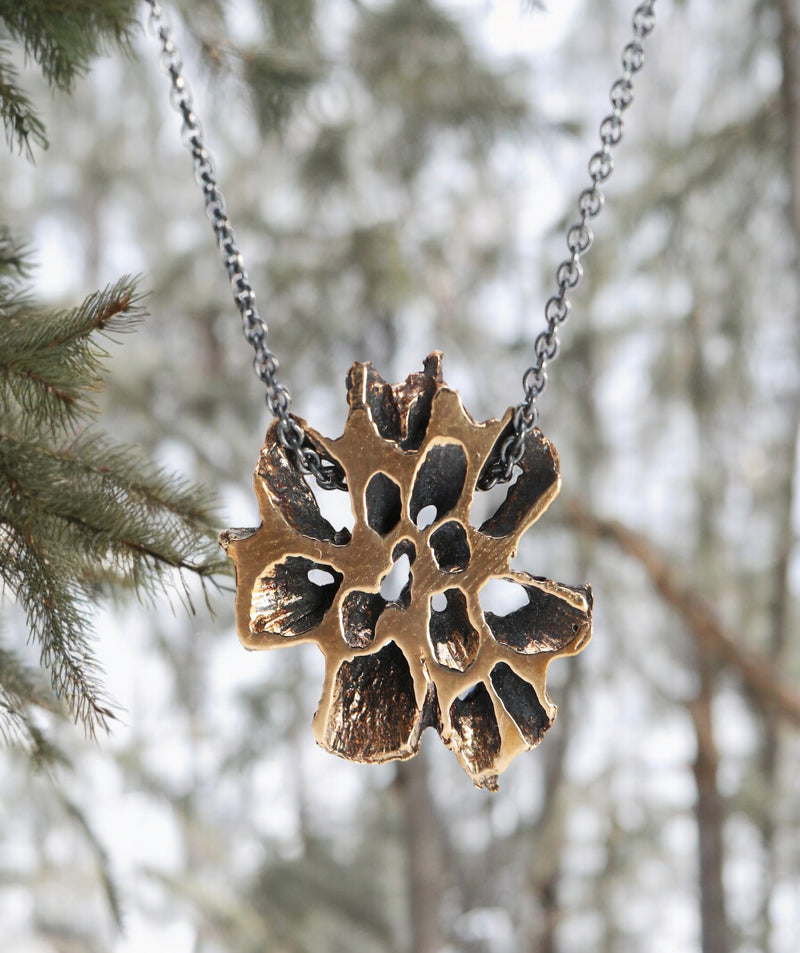 Warm Sweetgum 1" Slice Pendant