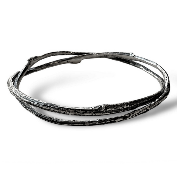 Patina Peony Double Bangle