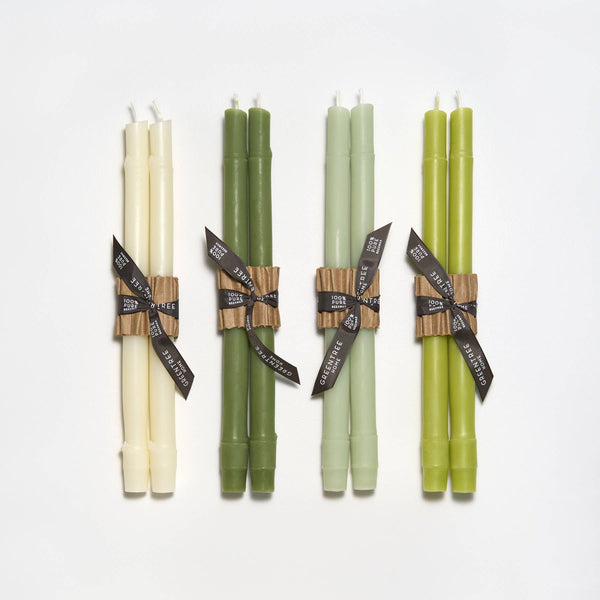 12" Bamboo Taper Candles