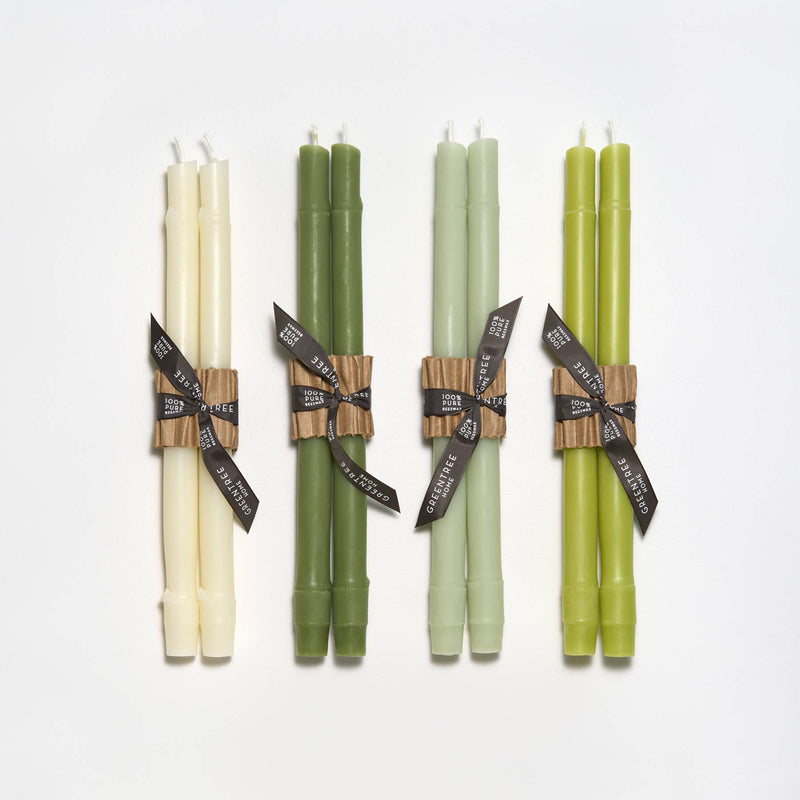 12" Bamboo Taper Candles