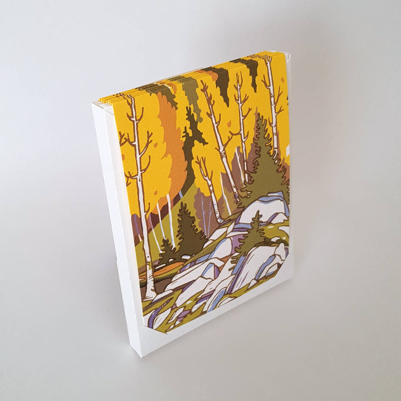 Fall Aspen Landscape Blank Notecard / Fine Art Greeting Card