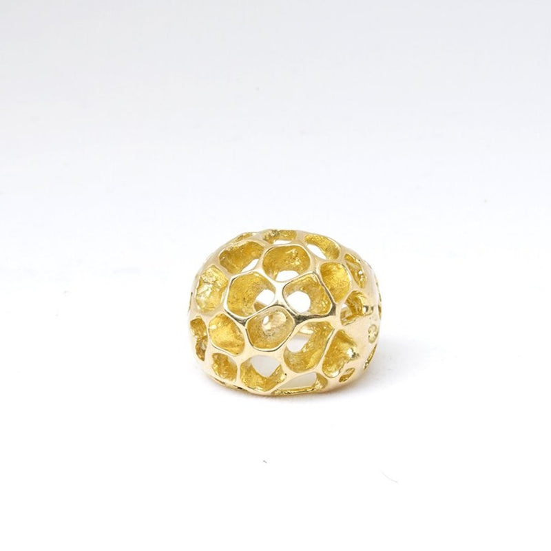 Gold Sweet Gum Smooth Ring