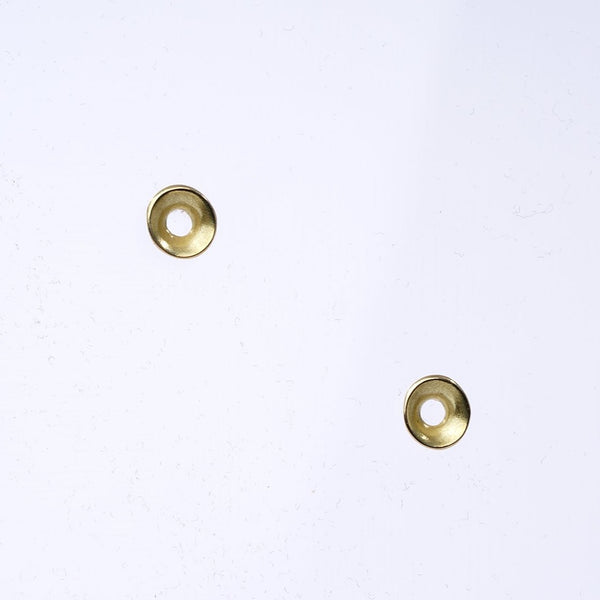 Gold Anemone Stud Earring