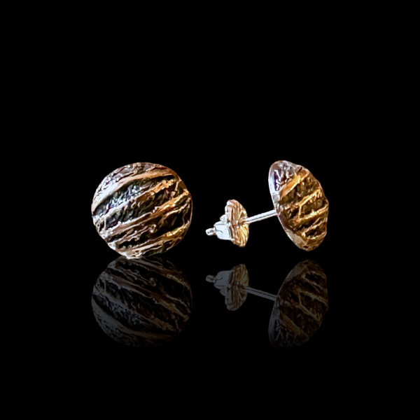 Palm Button Stud Earring